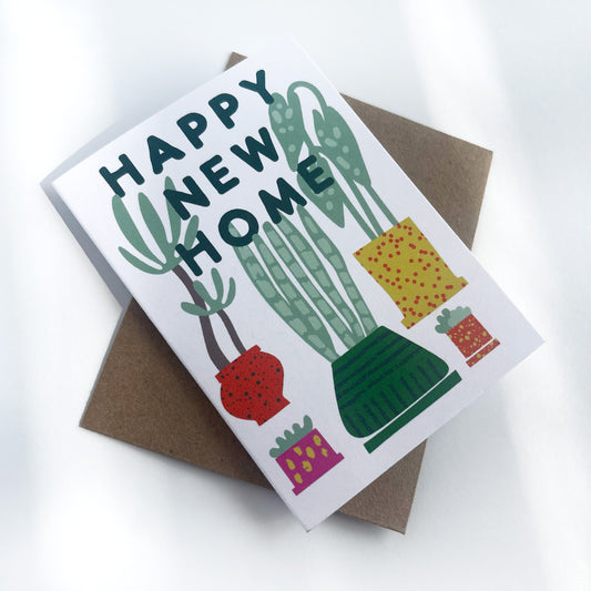 Happy New Home Plants Mini Card Case of 6