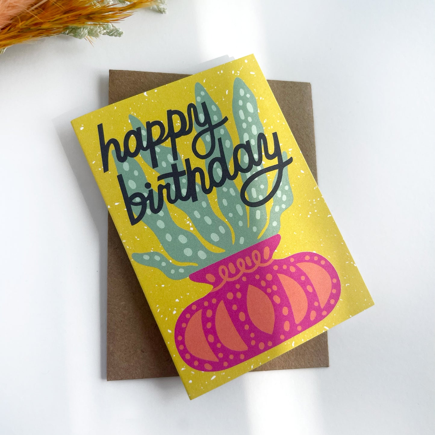 Happy Birthday Snake Plant Mini Card Case of 6