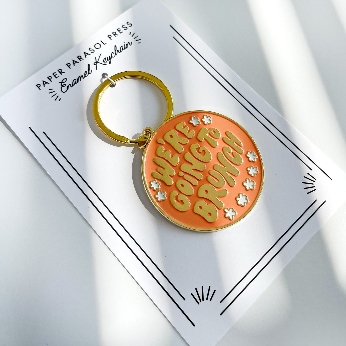 We're Going to Brunch Keychain Case of 3