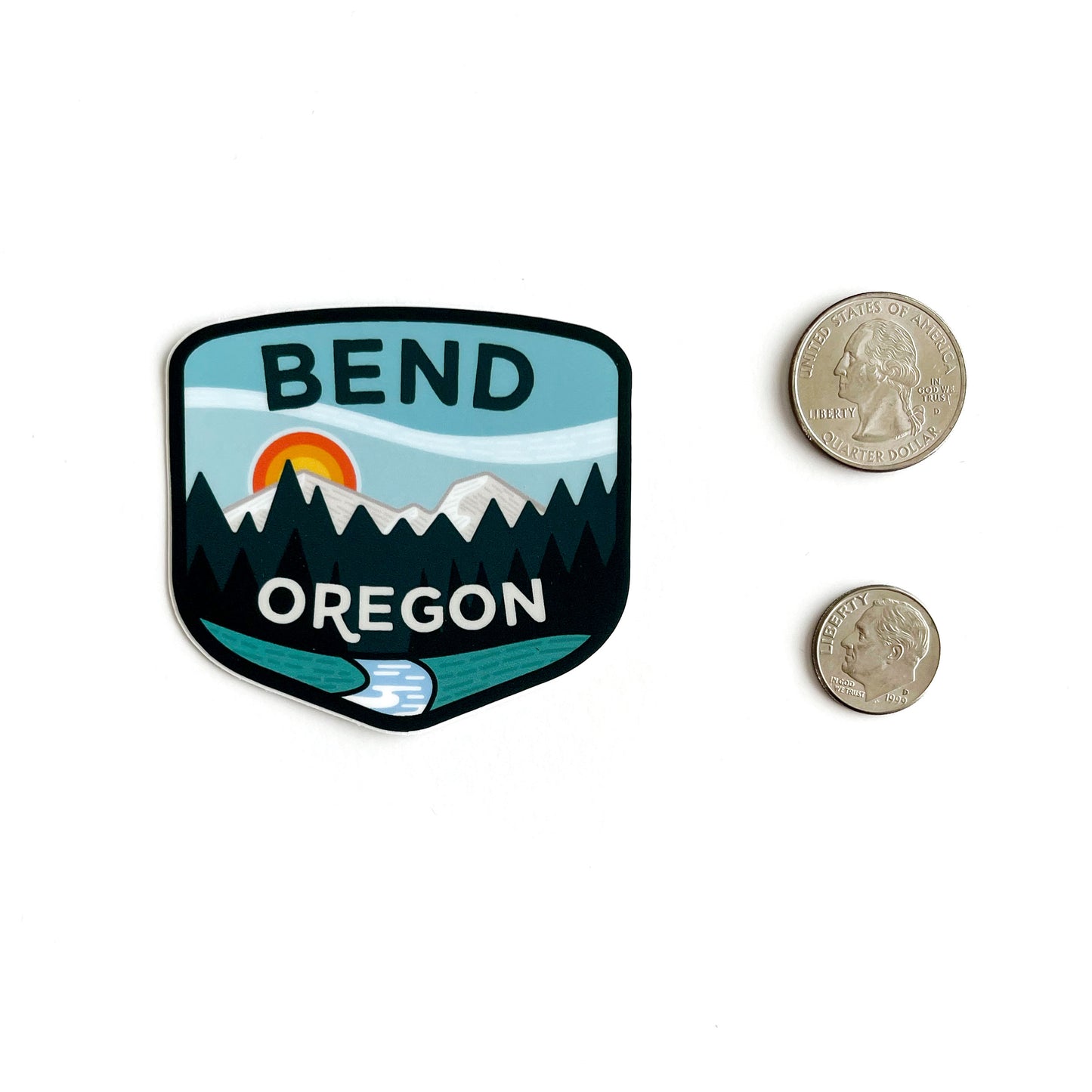 Bend Oregon Sticker Case of 6