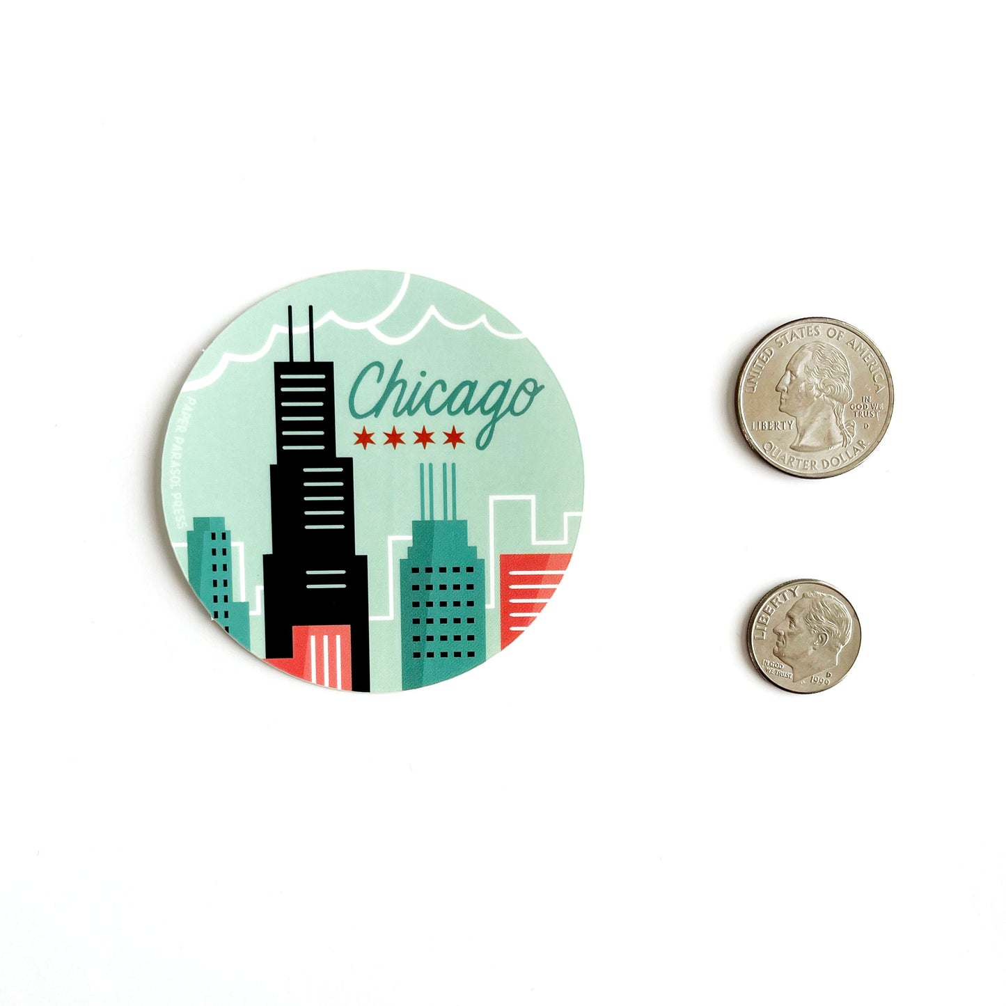 Chicago Sticker Case of 6