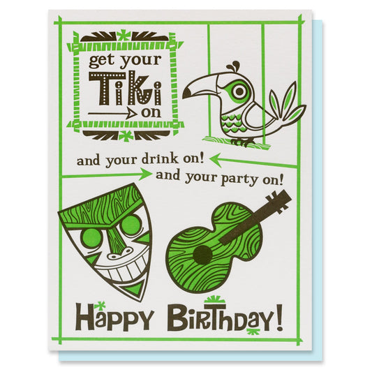 Tiki Birthday Card Case of 6