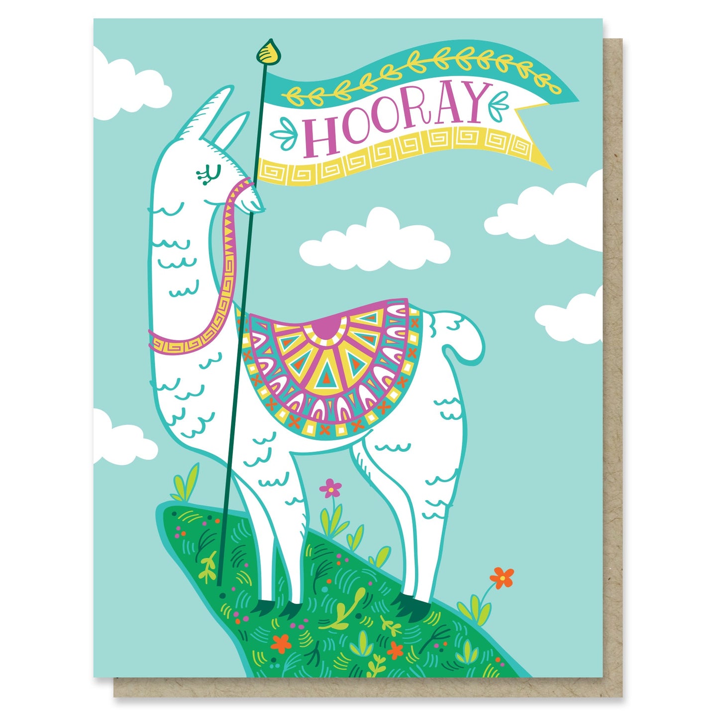 Hooray Llama Card Case of 6