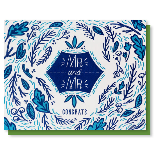 Mr and Mr Same Sex Wedding Card Case of 6