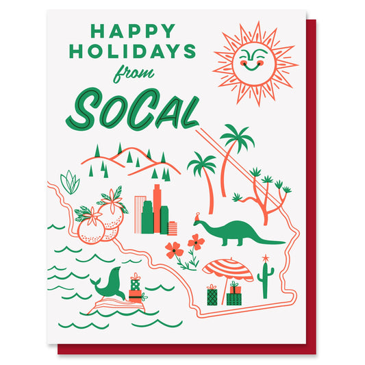 Happy Holidays from SoCal Card Case of 6 / Box Set of 3