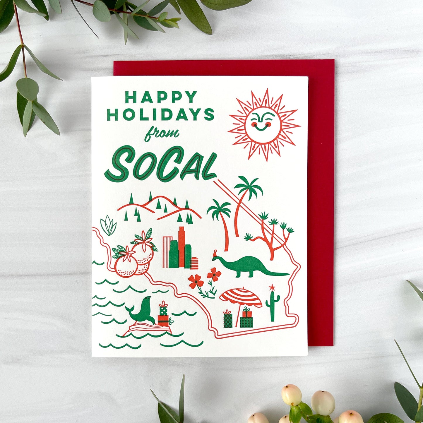 Happy Holidays from SoCal Card Case of 6 / Box Set of 3