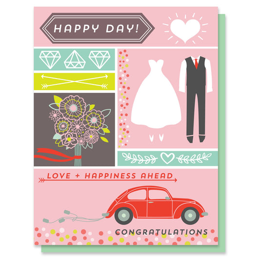 Oh Happy Day Wedding Card Case of 6