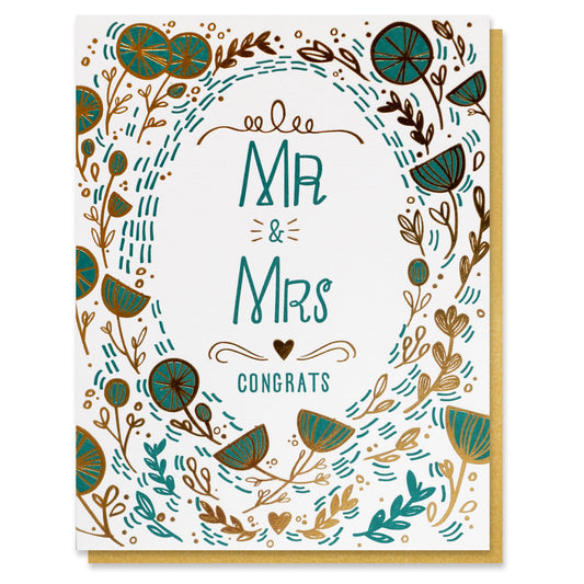 Mr and Mrs Wedding Card Case of 6