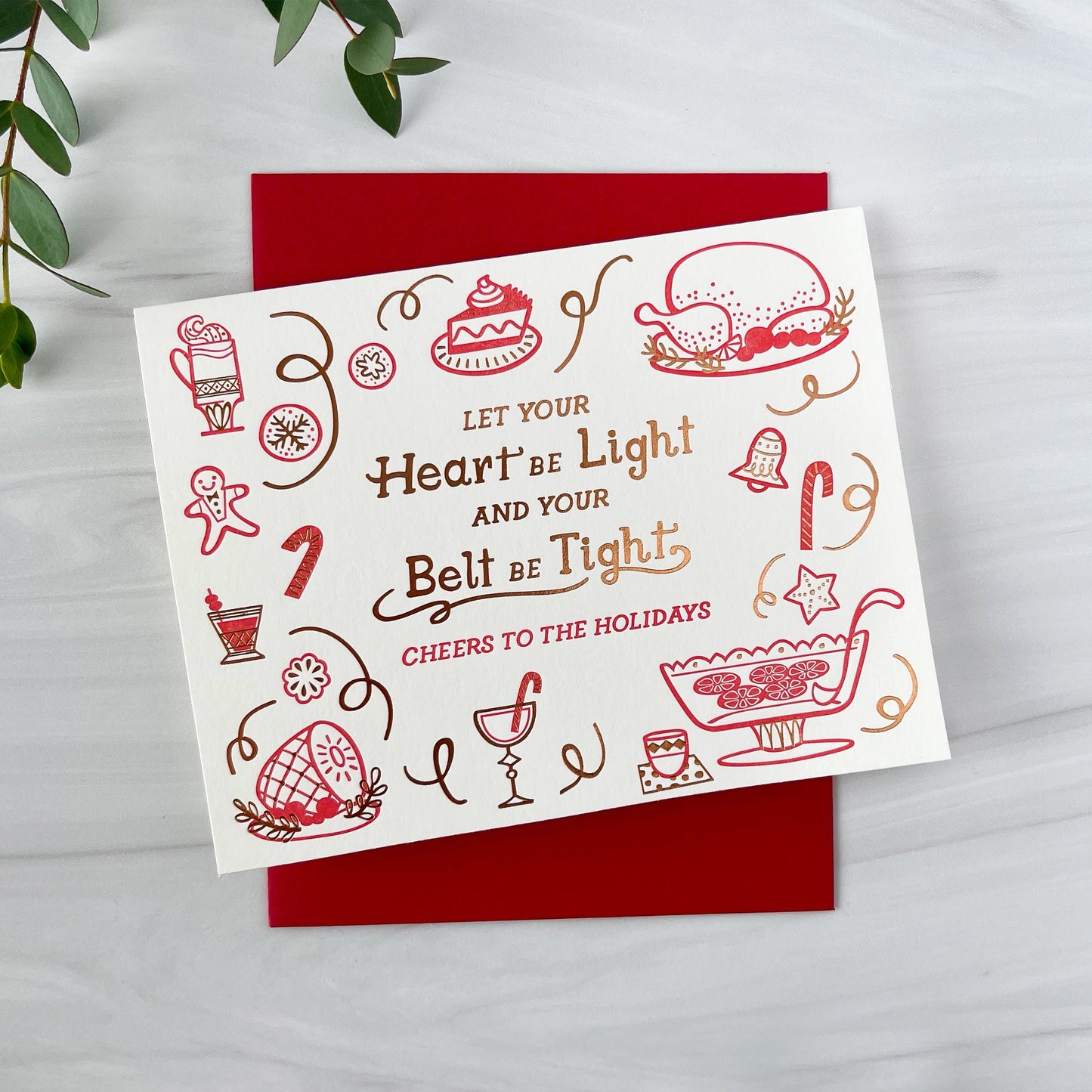 Belt Tight Holiday Card Case of 6