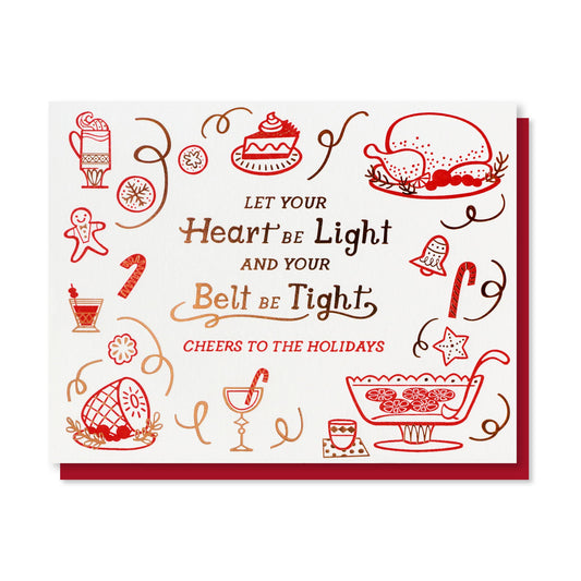 Belt Tight Holiday Card Case of 6