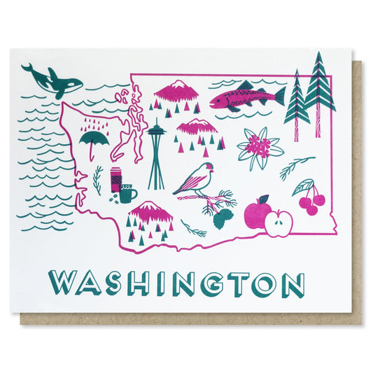 Washington State Love Card Case of 6