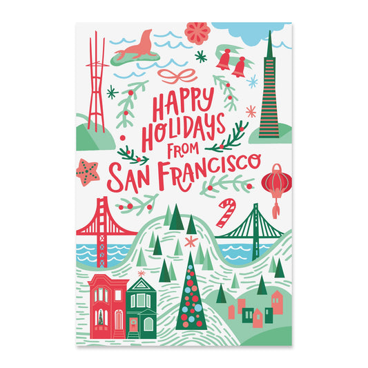 San Francisco Postcard Set Case of 4