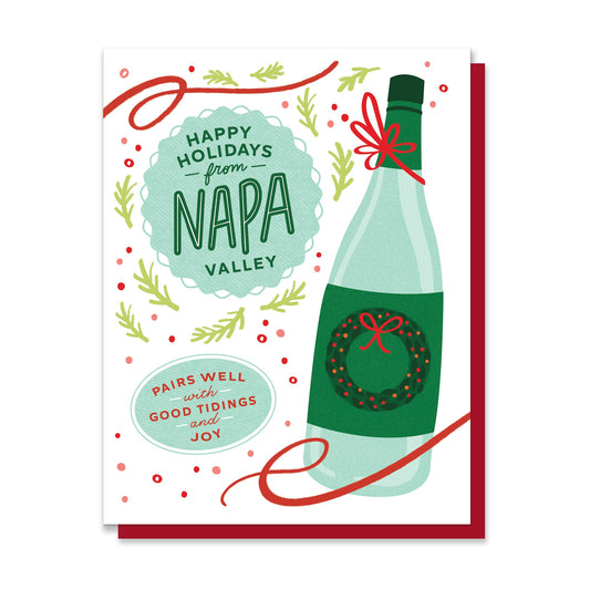 Happy Holidays from Napa Card of 6 / Box Set of 3