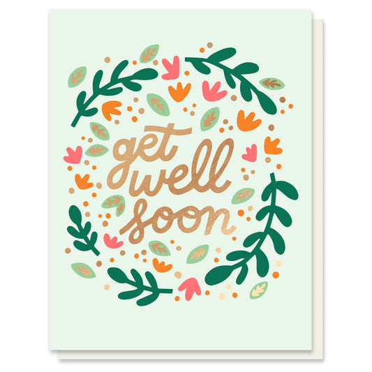 Get Well Soon Wreath Card Case of 6