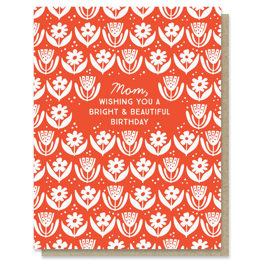 Bright and Beautiful Happy Birthday Mom Card Case of 6