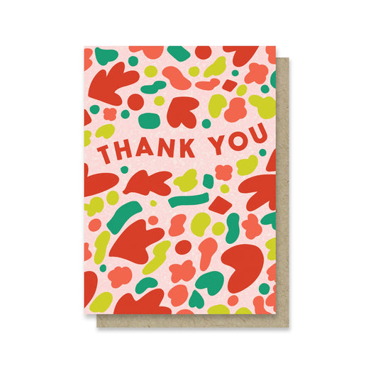 Thank You Shapes Mini Card Case of 6