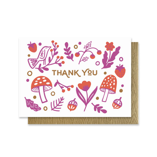 Folksy Thank You Mini Card Case of 6