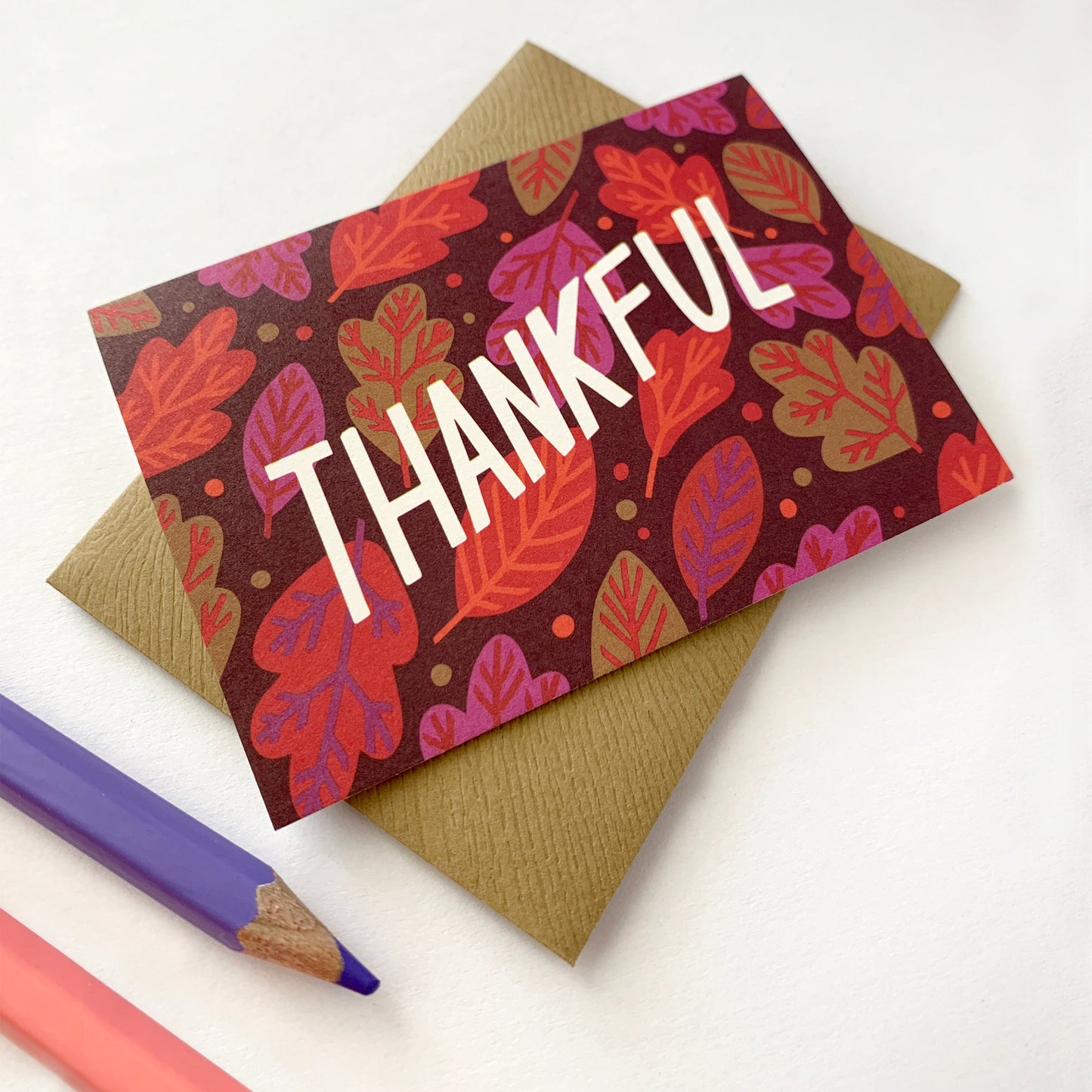 Thankful Leaves Mini Card Case of 6