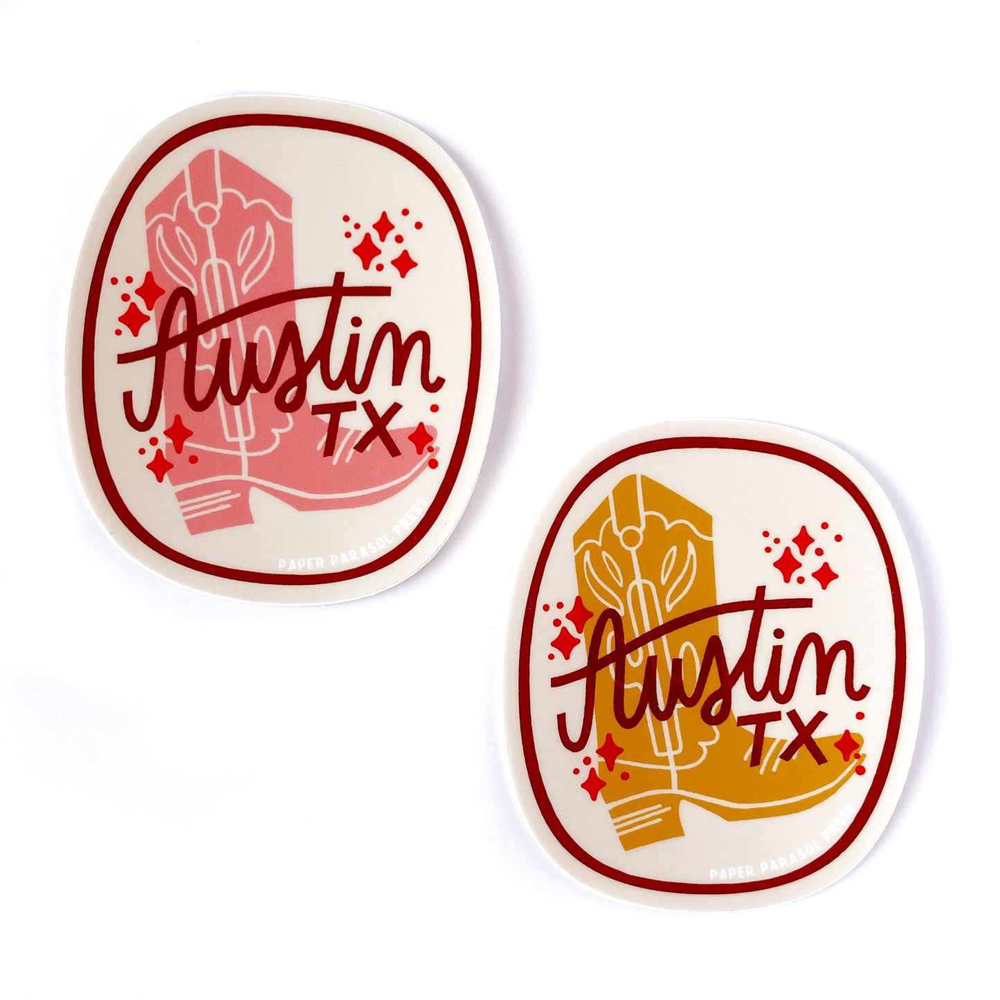 Austin Cowboy Boot Sticker Case of 6